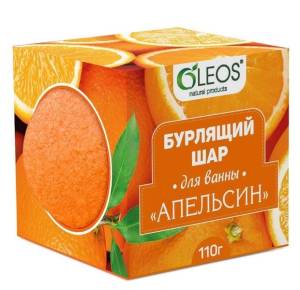 Бурлящий шар Апельсин Oleos 110г