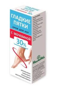 Крем для ног Гладкие пятки с мочевиной 30% МедикоМед 75мл